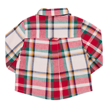 Load image into Gallery viewer, Holiday Tartan Boys Jack Shirt by Pink Chicken