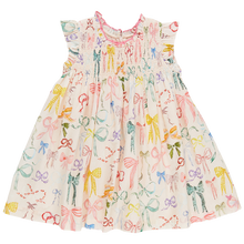 Load image into Gallery viewer, Girls Stevie Dress - Watercolor Bows
