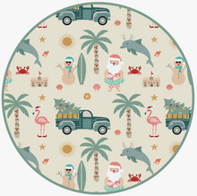 Load image into Gallery viewer, Coastal Christmas Convertible Bamboo Zip Pajamas
