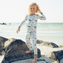 Load image into Gallery viewer, Coastal Christmas Bamboo Pajama Set