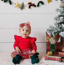 Load image into Gallery viewer, Holiday Plaid Tutu Baby Bodysuit