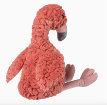 Load image into Gallery viewer, Fluffy Coral Flamingo Plush Stuffed Toy
