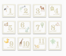 Load image into Gallery viewer, Neutral Milestone Card Box Set - Classic Cream