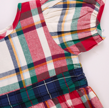 Load image into Gallery viewer, Baby Girl Ruby Jumper - Holiday Tartan Pink Chicken