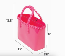 Load image into Gallery viewer, Kids Jumbo Jelly Tote with Tassel - Baby Blue