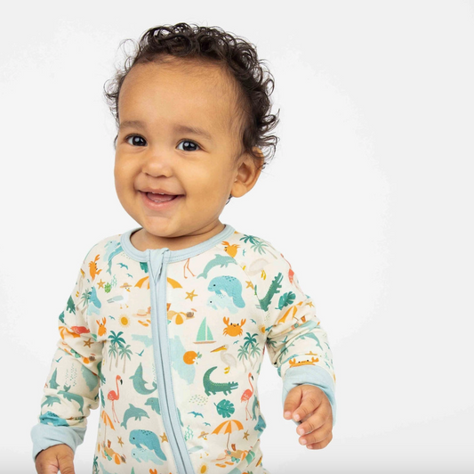Explore Florida Souvenir Bamboo Convertible Baby Pajamas
