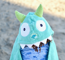 Load image into Gallery viewer, Kids Monster Hooded Towel