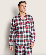 Load image into Gallery viewer, Men's Balmoral White Tartan Pajama Set