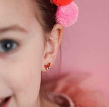 Load image into Gallery viewer, Kids Butterfly Screw Back Earrings