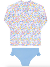 Load image into Gallery viewer, Girls Jasmine Blossom Rashguard Set