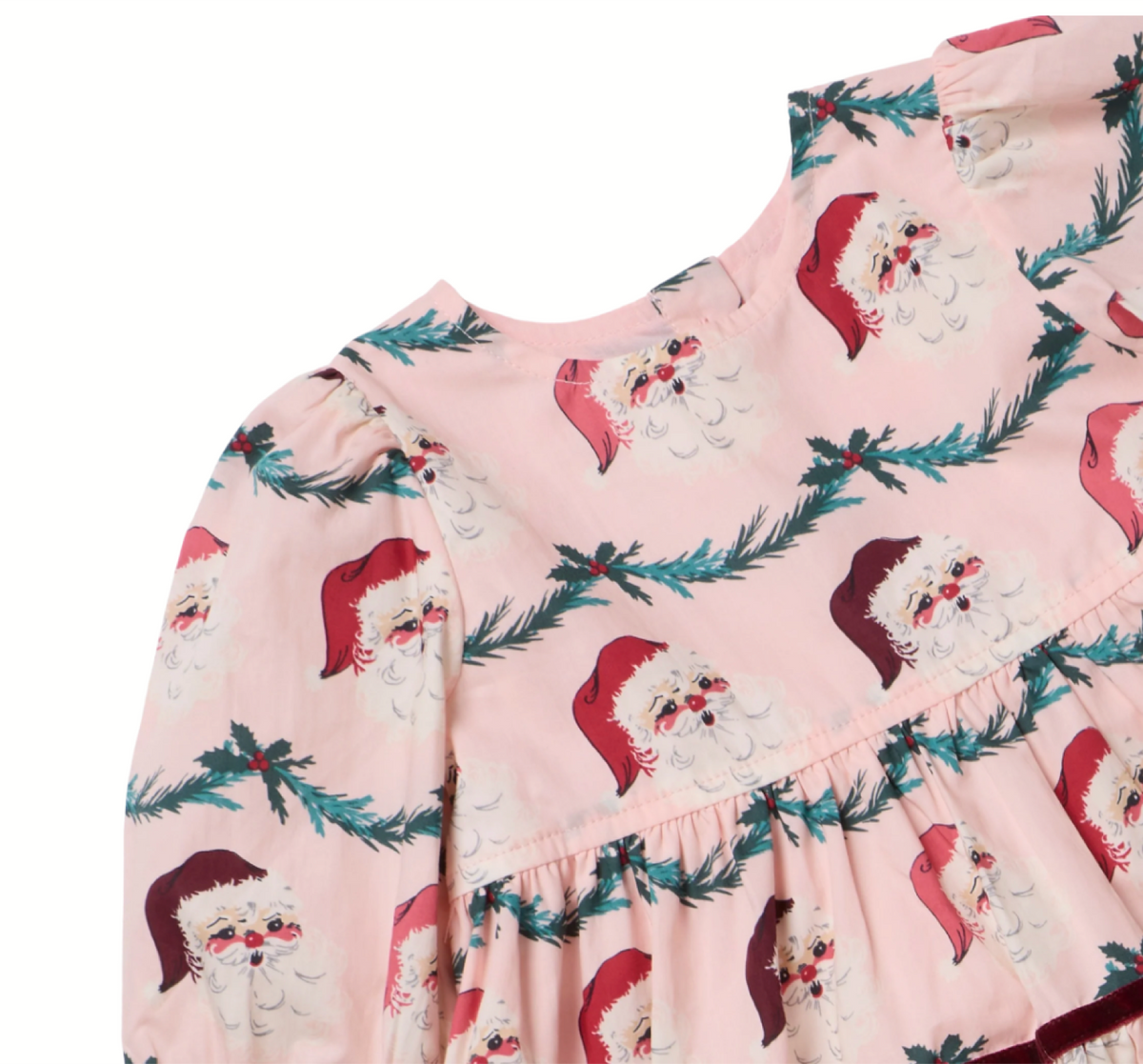 Baby Girls Maribelle in Santa Garland