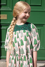 Load image into Gallery viewer, Girls Fiona Dress - Pink Trees by Pink Chicken