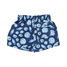 Load image into Gallery viewer, Boys Swim Trunk - Blue Sea Shell
