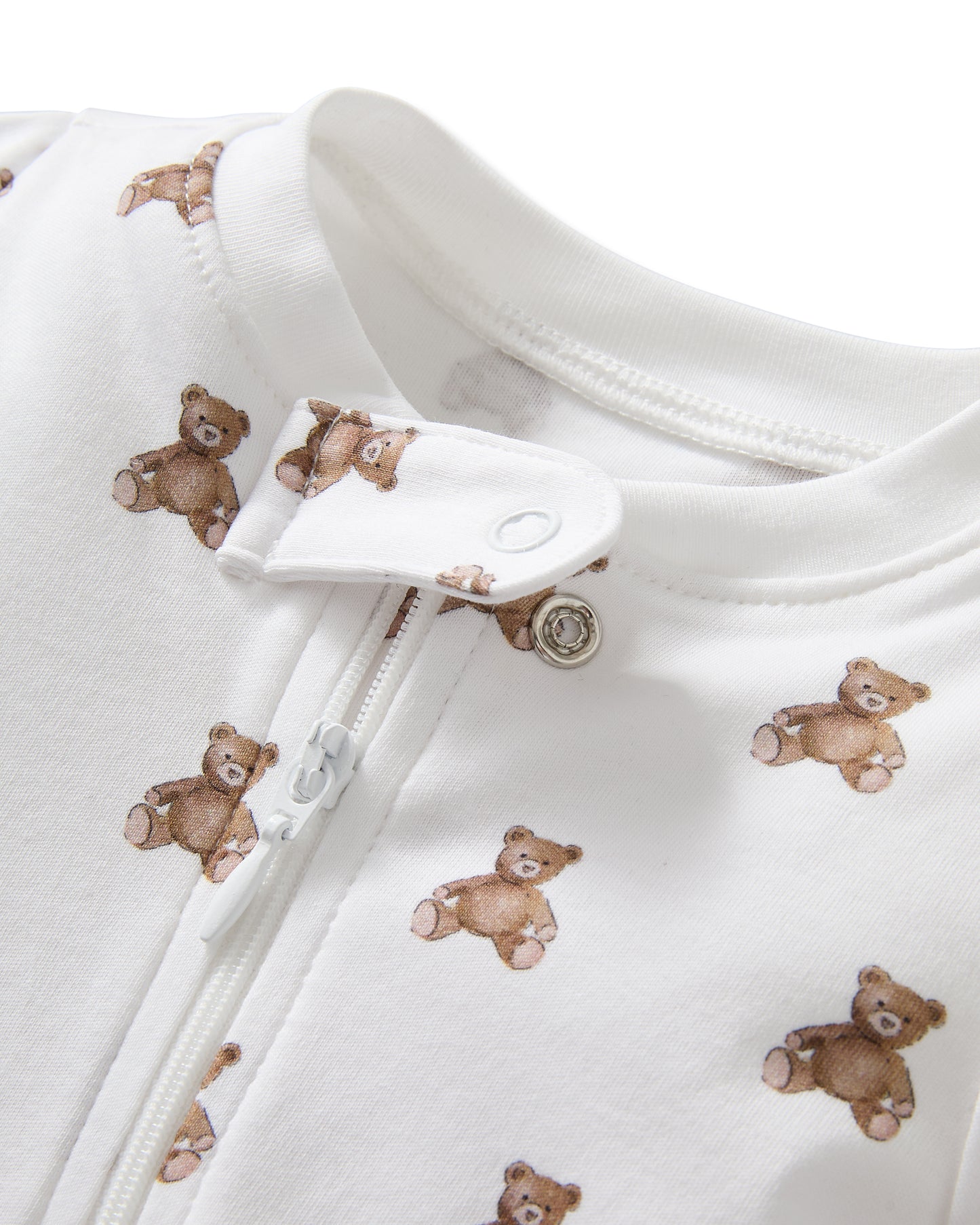 Infant Pima Romper In Teddy Tales