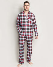 Load image into Gallery viewer, Men's Balmoral White Tartan Pajama Set