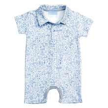 Load image into Gallery viewer, Seaside Boys Baby Romper
