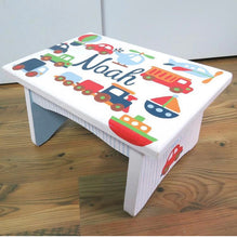 Load image into Gallery viewer, ***CUSTOM*** Hand Painted Foot Stool