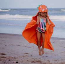 Load image into Gallery viewer, Kids Triceratops Hooded Towel