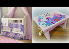 Load image into Gallery viewer, ***CUSTOM*** Hand Painted Foot Stool