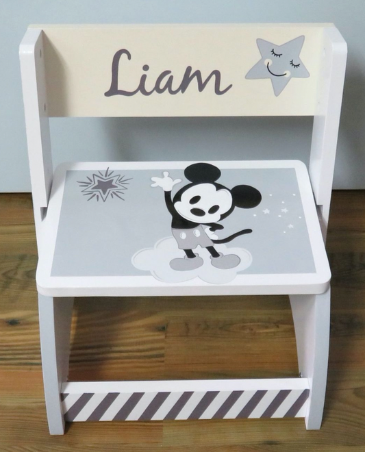***CUSTOM*** Hand Painted Flip Stool