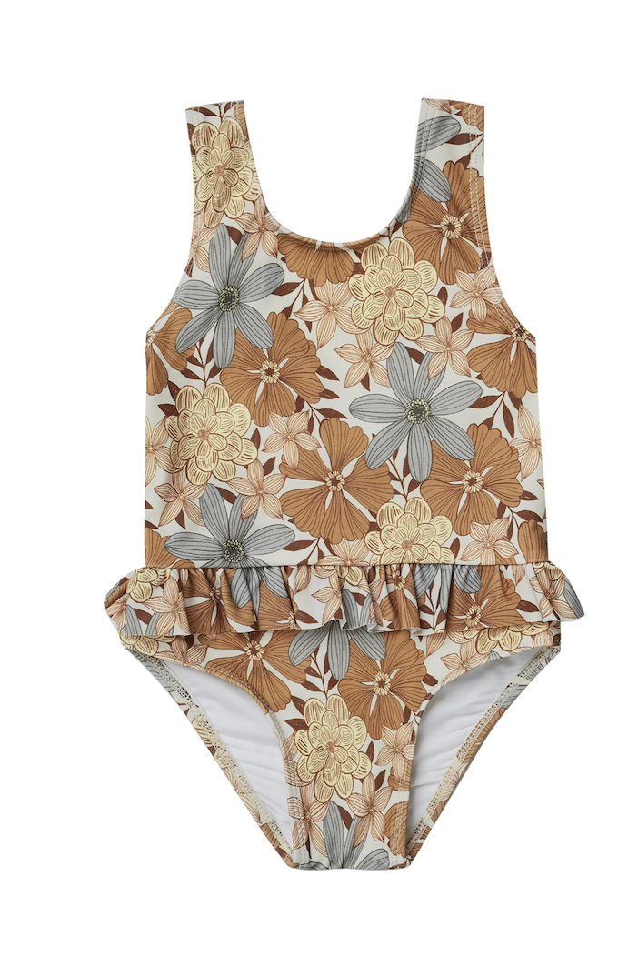 Safari Floral Skirted One Piece Swim Suit