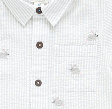 Load image into Gallery viewer, Boys Jack Shirt Bunny Embroidery by Pink Chicken - Easter Collection
