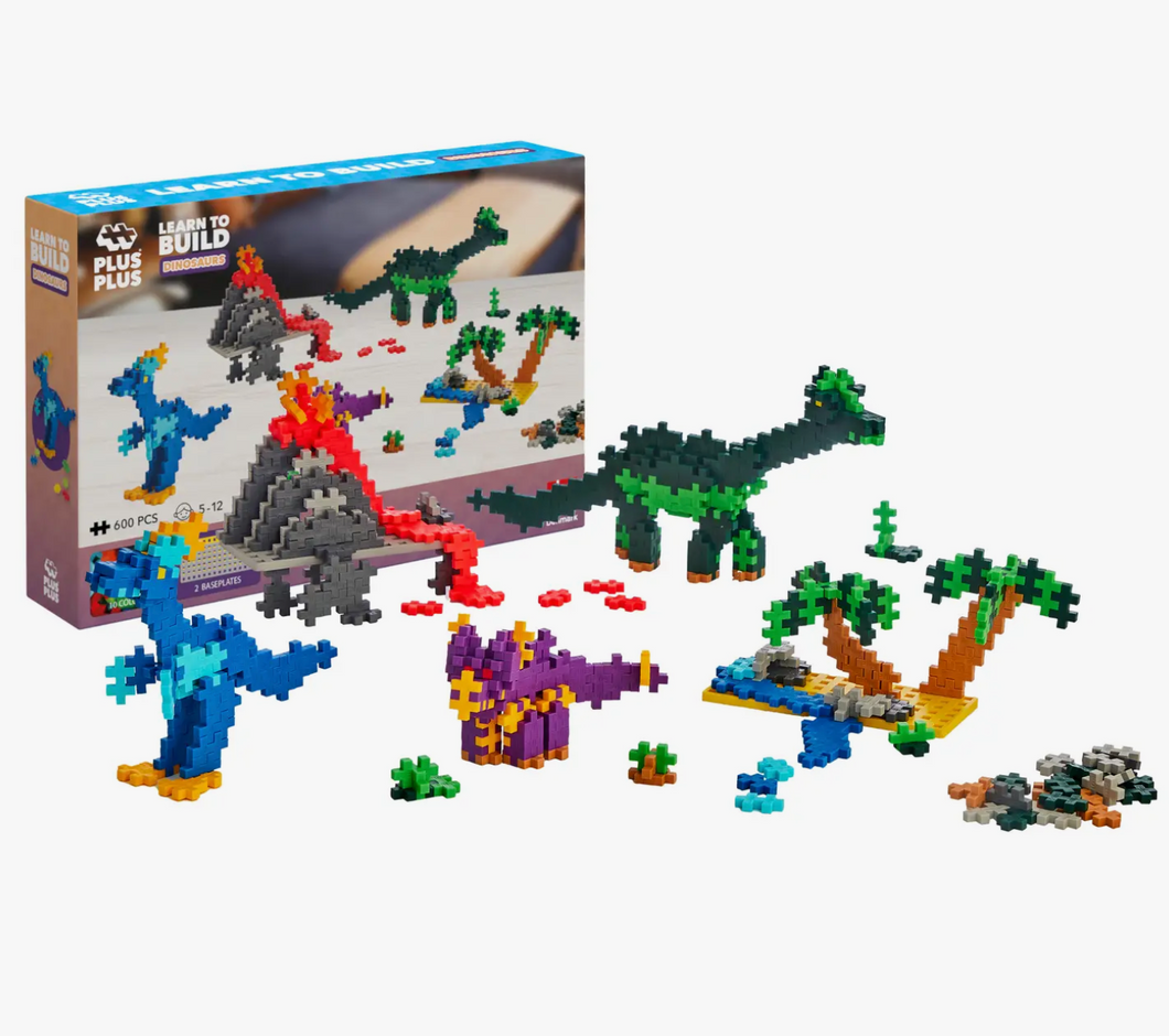 Learn to Build Dino Set by Plus-Plus USA