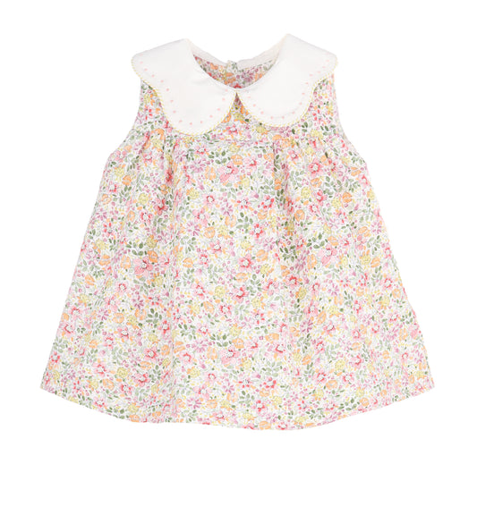 Sophie & Lucas Bloomie Bunch floral print dress with vibrant colorful floral pattern and lightweight fabric.