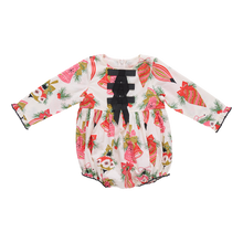 Load image into Gallery viewer, Baby Girls Hermione Holiday Bubble - Holly Bells
