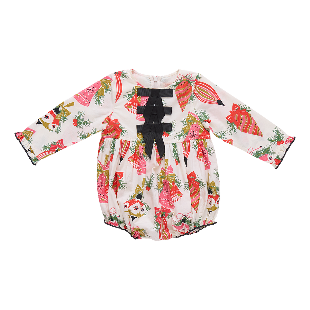 Baby Girls Hermione Holiday Bubble - Holly Bells