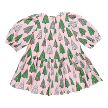 Load image into Gallery viewer, Girls Fiona Dress - Pink Trees by Pink Chicken
