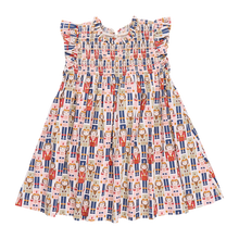 Load image into Gallery viewer, Girls Stevie Dress in Vintage Nutcracker by Pink Chicken
