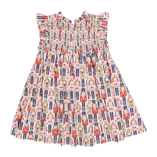 Load image into Gallery viewer, Girls Stevie Dress in Vintage Nutcracker by Pink Chicken
