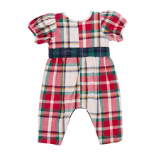 Load image into Gallery viewer, Baby Girl Ruby Jumper - Holiday Tartan
