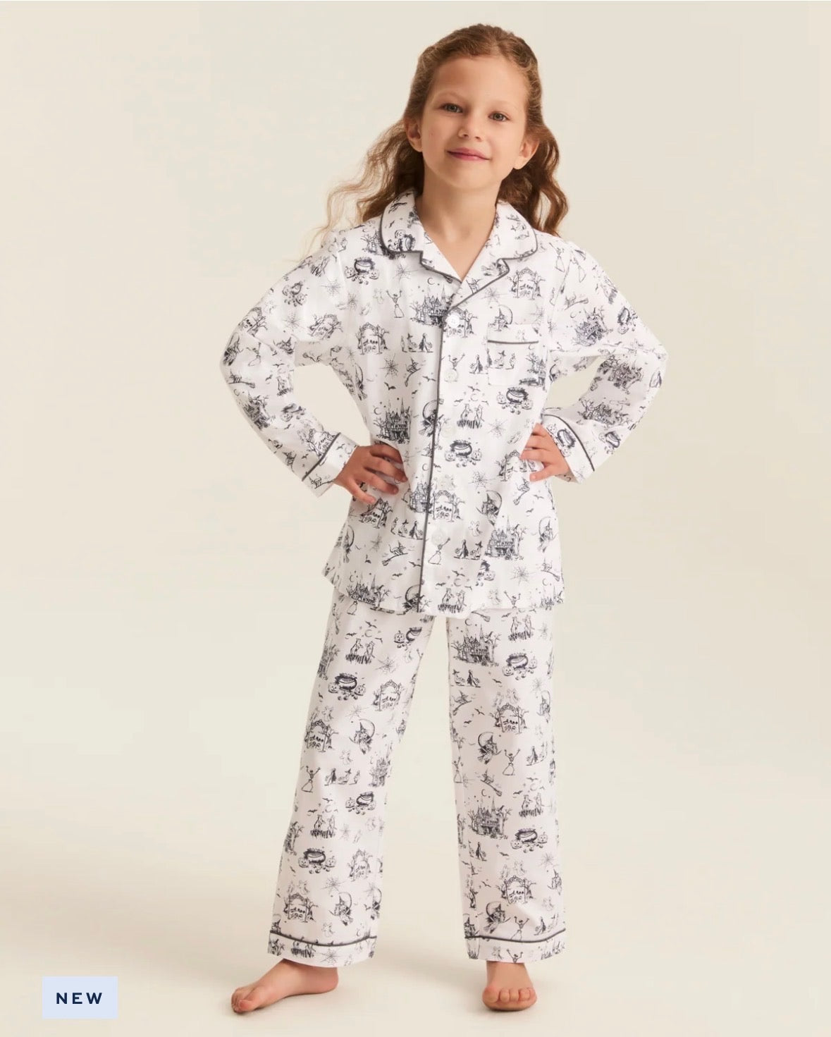 Hallow's Eve Toile Button Down Set