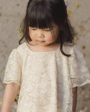 Load image into Gallery viewer, Daisy Beaded Dress - Silver Metallic
