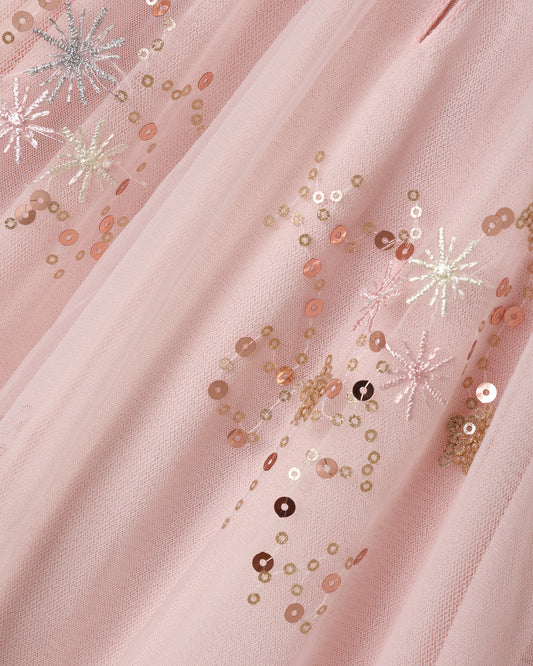 Girls Edie Dress in Pink Sparkle
