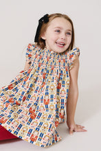 Load image into Gallery viewer, Girls Stevie Dress in Vintage Nutcracker by Pink Chicken
