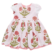Load image into Gallery viewer, Girls Marisol Dress - Rose Dandelion
