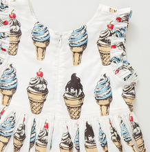 Load image into Gallery viewer, Girls Kelsey Dress - Vintage Soft Serve by Pink Chicken
