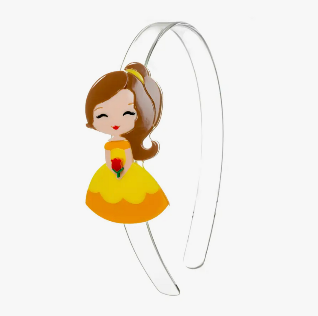 Princess Doll Headband - Yellow Dress