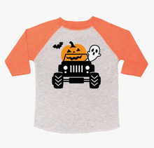 Load image into Gallery viewer, Pumpkin Monster Truck Halloween 3/4 Shirt
