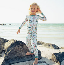 Load image into Gallery viewer, Coastal Christmas Bamboo Pajama Set
