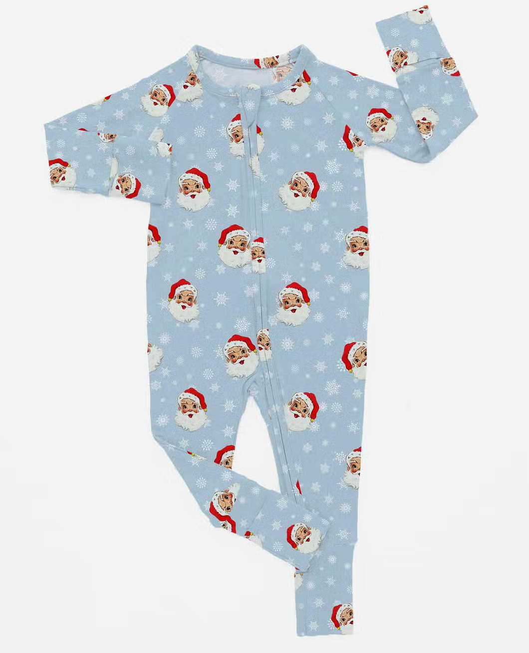 Merry and Blue Bamboo Zippy Romper