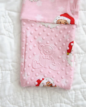Load image into Gallery viewer, Merry and Pink Bamboo Ruffle Zip Romper
