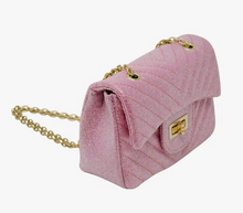 Load image into Gallery viewer, Classic Glitter Wave Handbag - Pink
