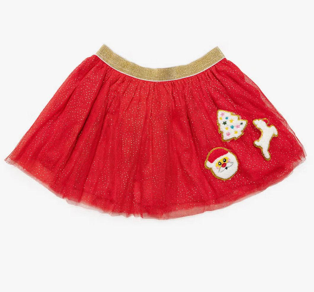 Christmas Patch Tutu Skirt