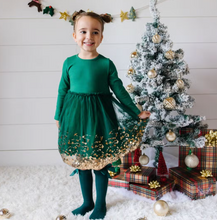 Load image into Gallery viewer, Emerald Sequin Tutu Dress
