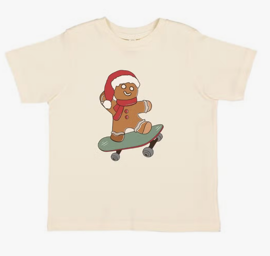 Gingerbread Skater Boy Tee
