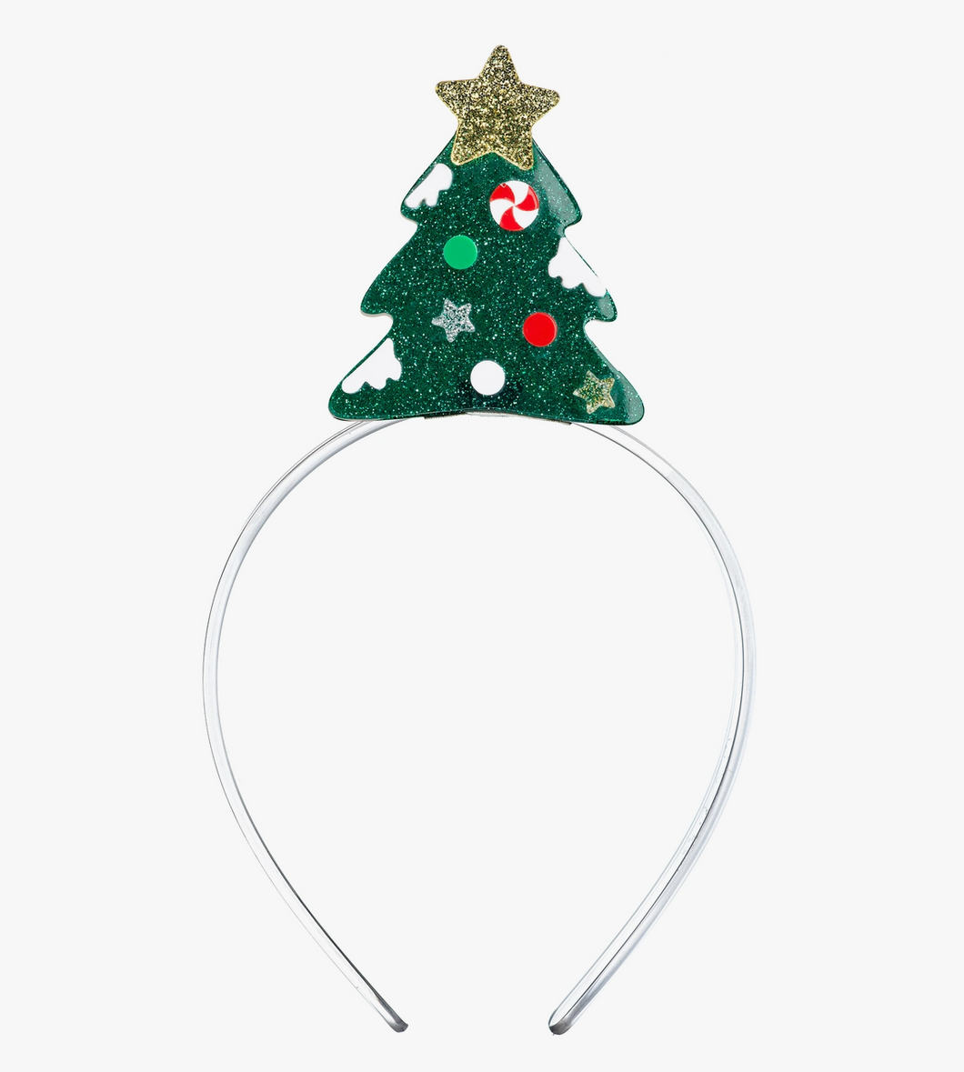 Christmas Tree Glitter Headband